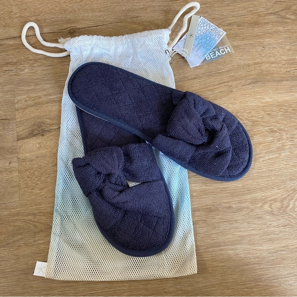Barefoot Dreams TowelTerry® Sandal in Indigo